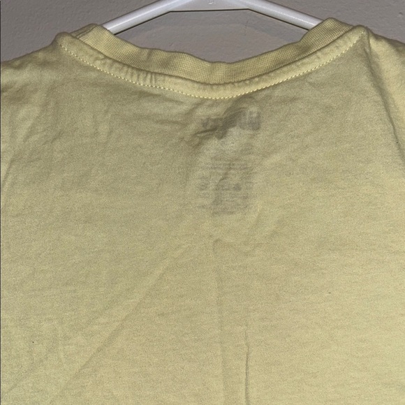 Yellow Short Sleeve Tee with Floral Design - Picture 5 of 5